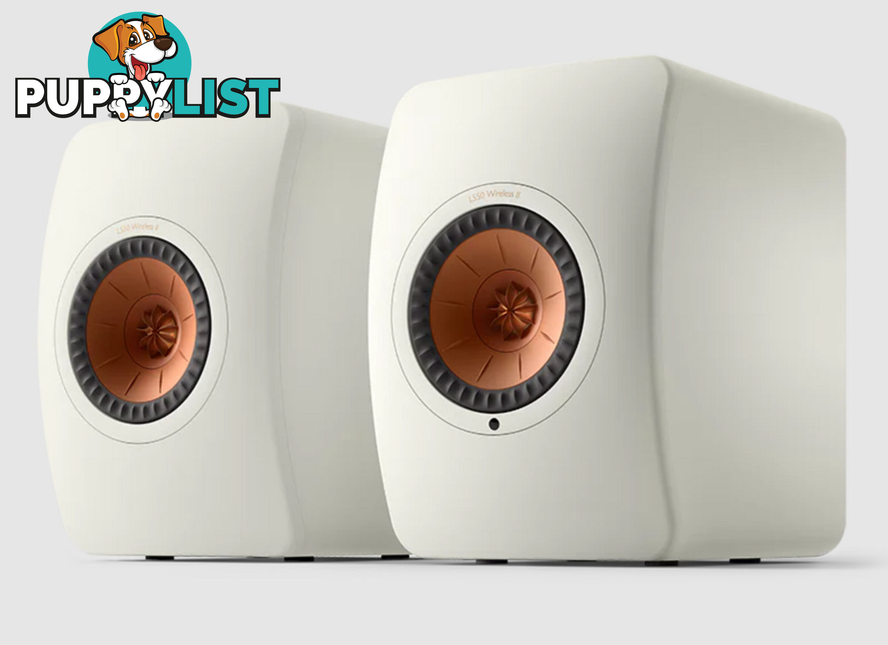 KEF LS50 Wireless II Speakers in Mineral White (pair)