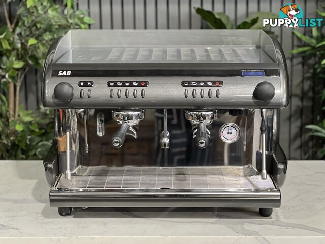 SAB ELLIPSE 2 GROUP ESPRESSO COFFEE MACHINE BLACK / GREY USED