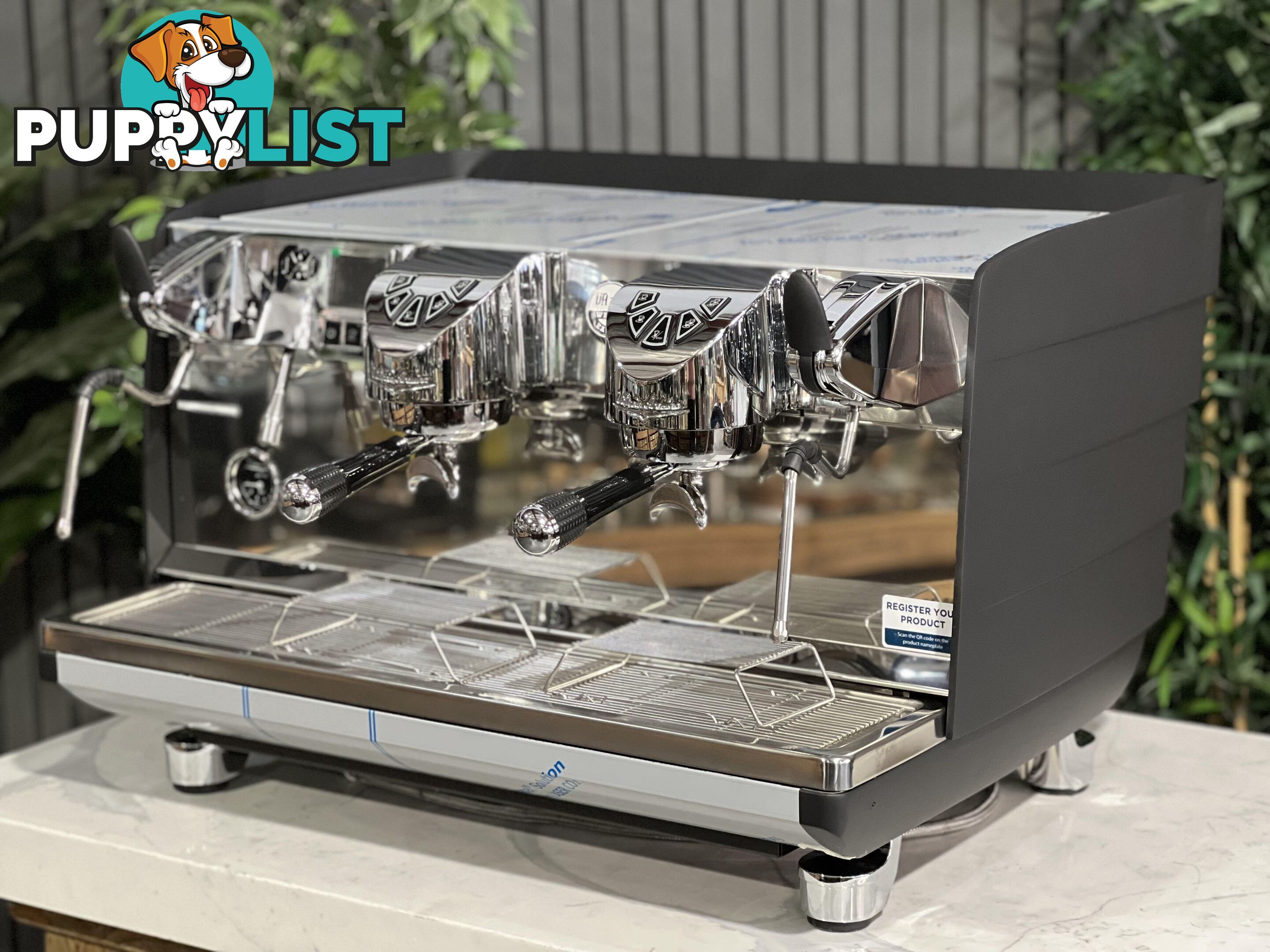 BRAND NEW VICTORIA ARDUINO WHITE EAGLE DIGIT 2 GRP ESPRESSO MACHINE BLACK & STAINLESS