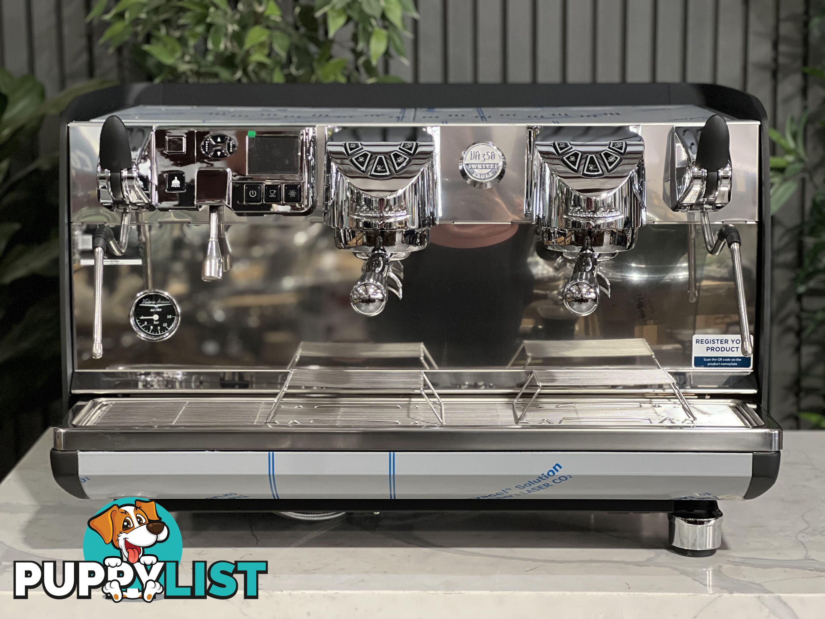 BRAND NEW VICTORIA ARDUINO WHITE EAGLE DIGIT 2 GRP ESPRESSO MACHINE BLACK & STAINLESS