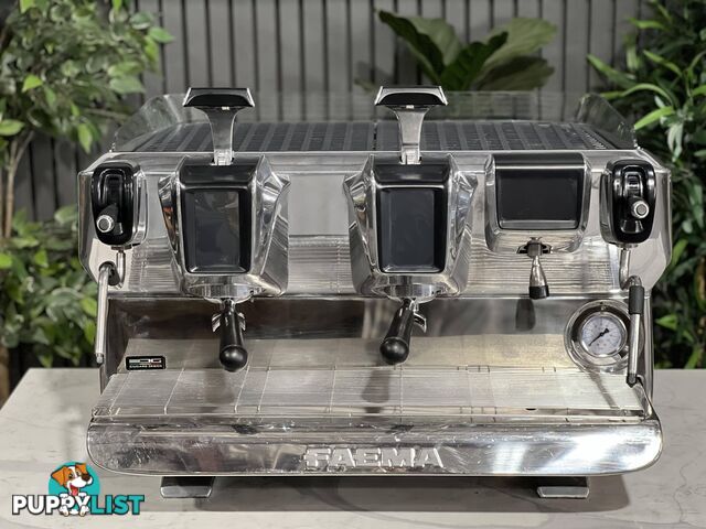 FAEMA E71 GTI 2 GRP ESPRESSO COFFEE MACHINE BLACK & STAINLESS - USED