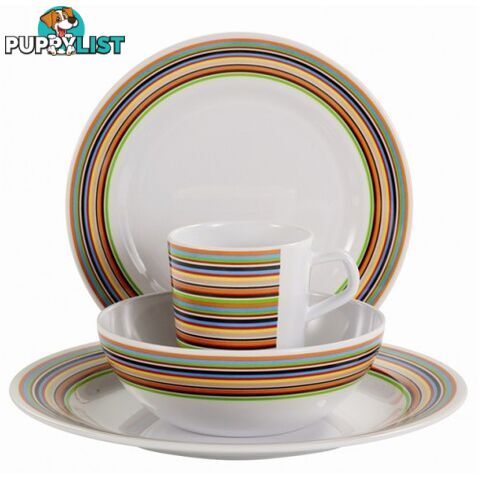 COAST TO COAST MELAMINE 16 PIECE DINNER SET (CANDY)