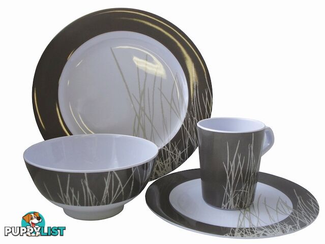 COAST TO COAST MELAMINE 16 PIECE DINNER SET (SAHARA)