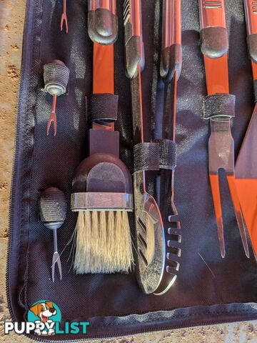 BBQ utensils portable bag set