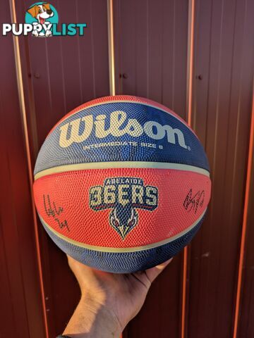 Adelaide 36ers basketball with player signatures