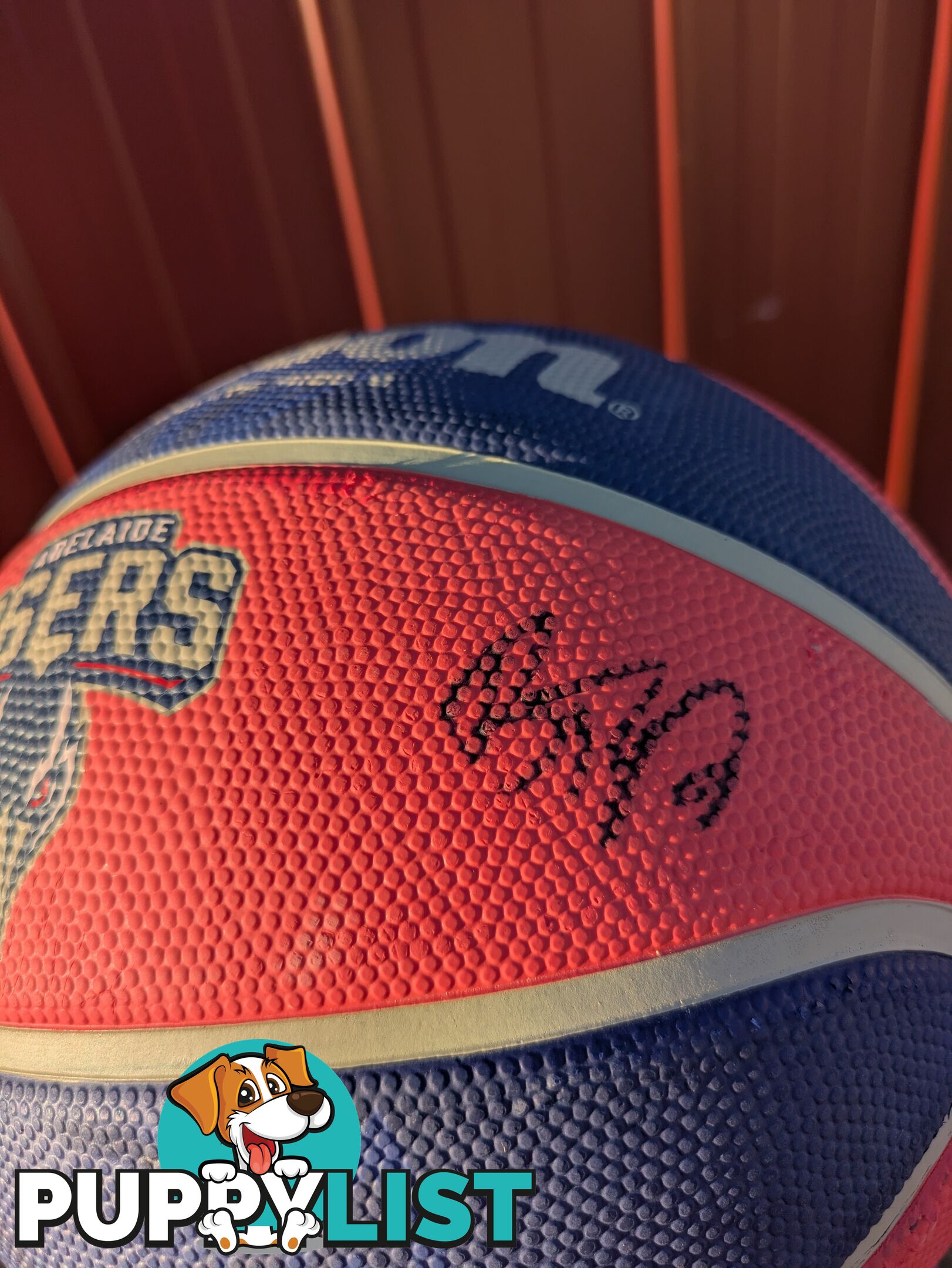 Adelaide 36ers basketball with player signatures