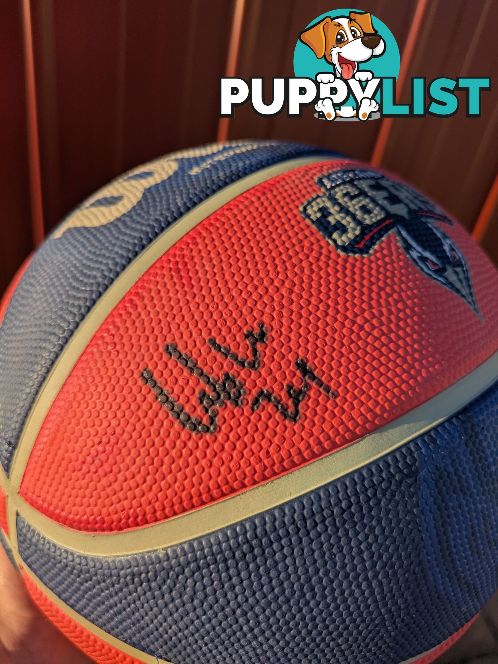 Adelaide 36ers basketball with player signatures