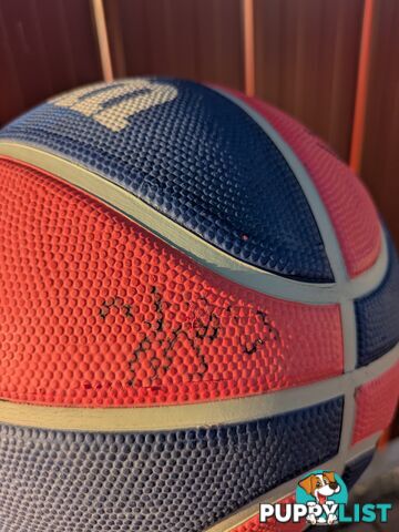 Adelaide 36ers basketball with player signatures
