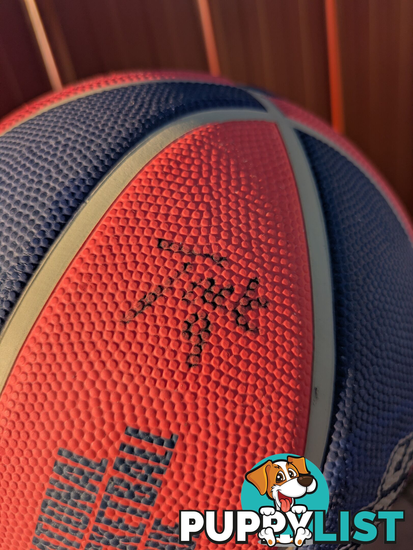 Adelaide 36ers basketball with player signatures