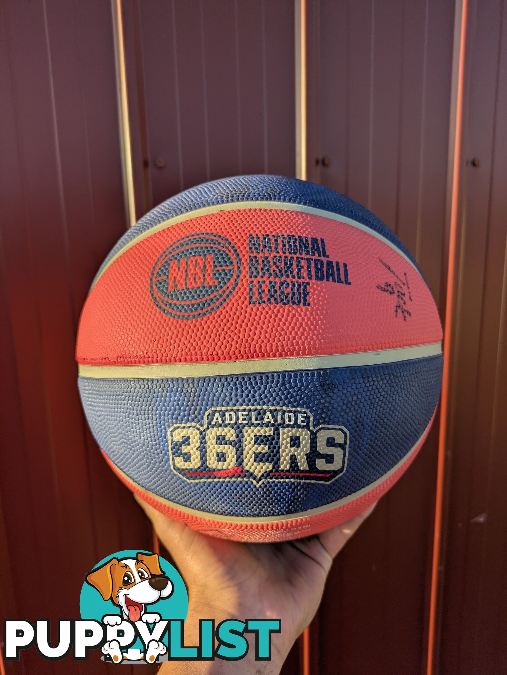 Adelaide 36ers basketball with player signatures