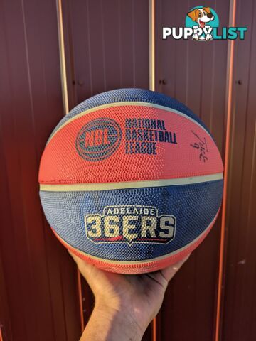 Adelaide 36ers basketball with player signatures