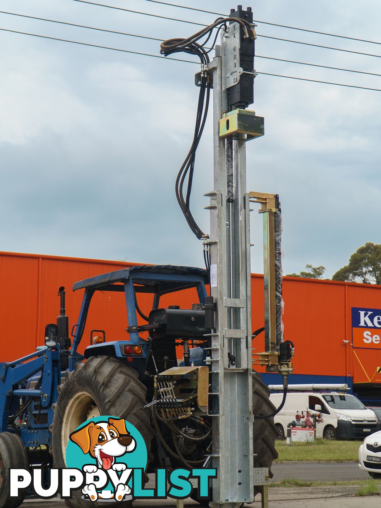 ELGRA SERIES 89 75 CELL HIGH LIFT HYDRAULIC PERCUSSION POST DRIVER