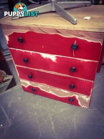 Eclectic rustic chest of drawers