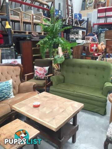 Vintage green couch