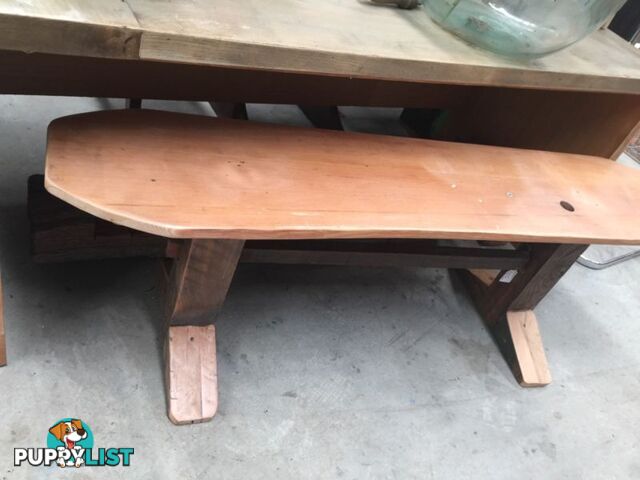 Oak bench seat