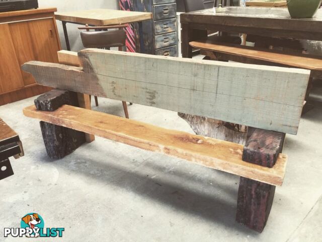 Rustic bench seat