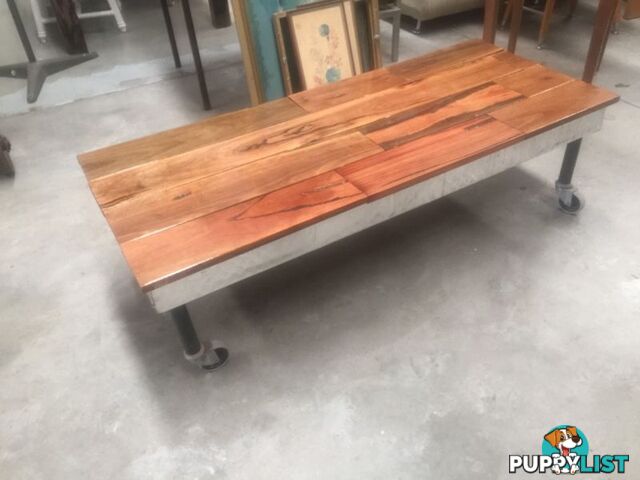 Industrial coffee table