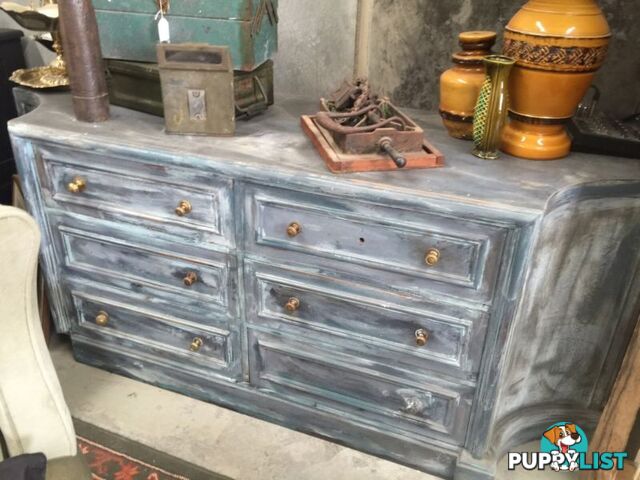 Walnut rustic chest of drawers