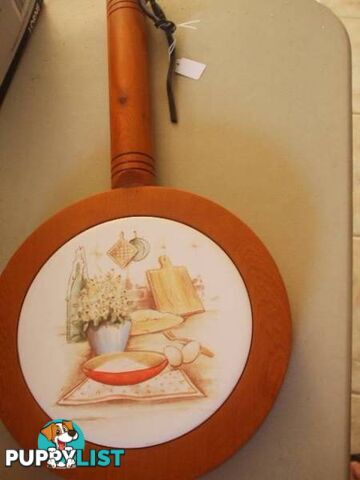 Tasmanian Wood Trivet with hanging Handle