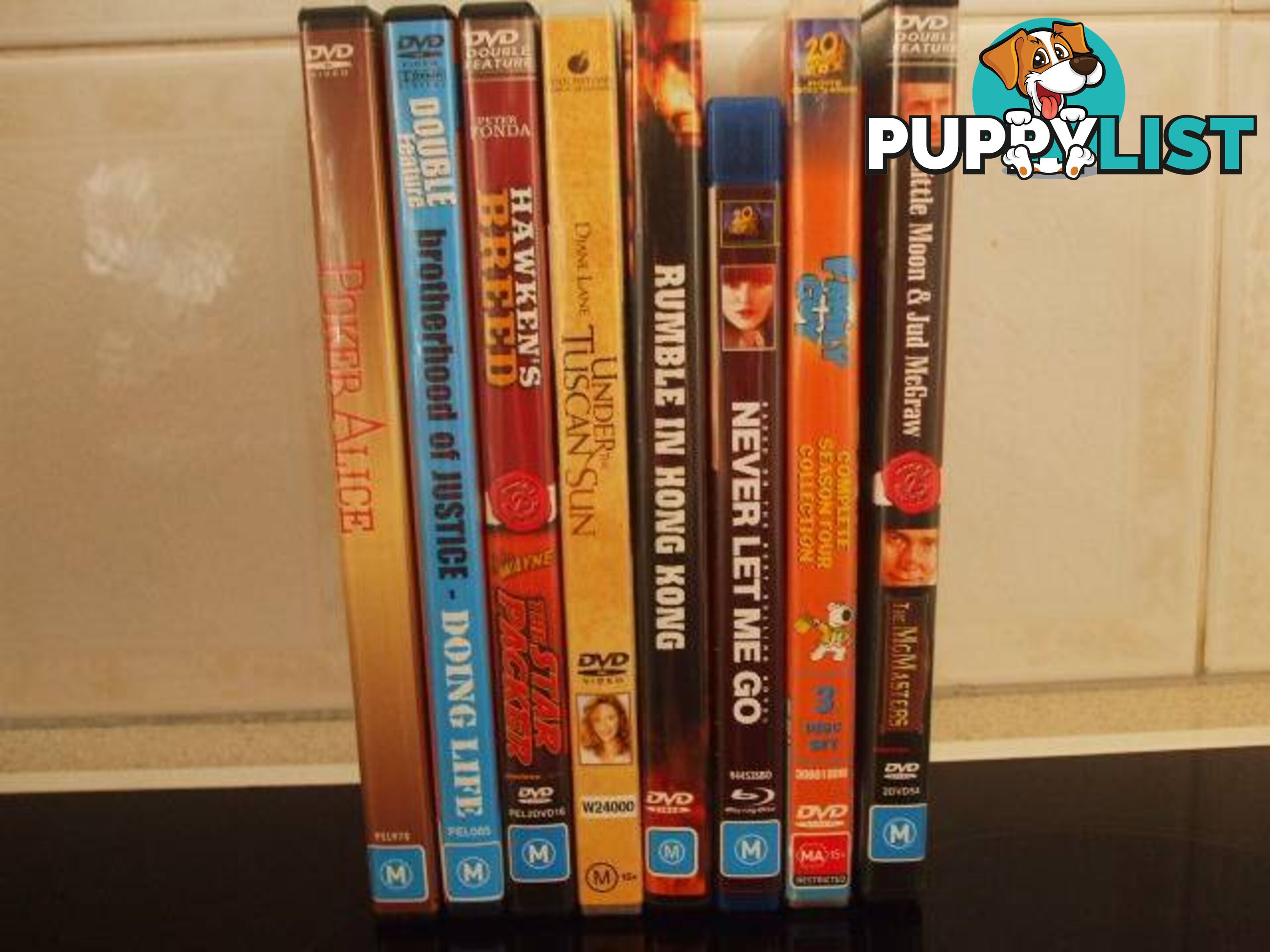 Eight M Rating DVD's (Good Condition)