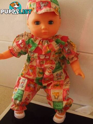 Sleeping Eye Doll (approx 38cm) with Extra Clothes