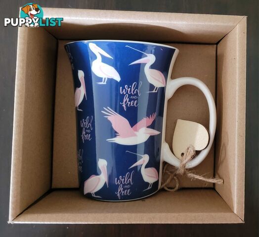 Wild and Free Pelican Coffee Mug