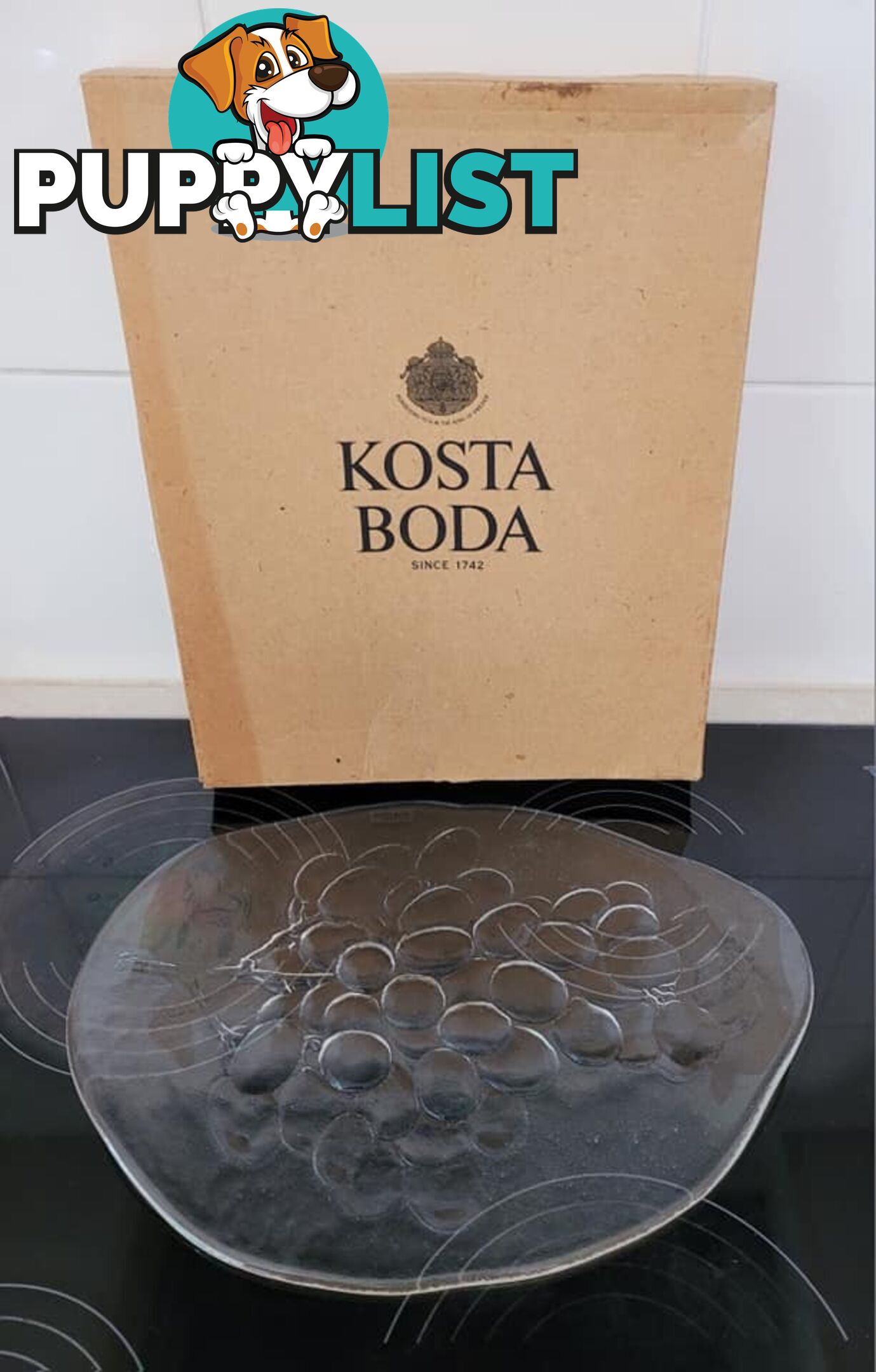 Glass Cheese Plate - brand new - great gift idea