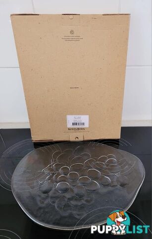 Glass Cheese Plate - brand new - great gift idea