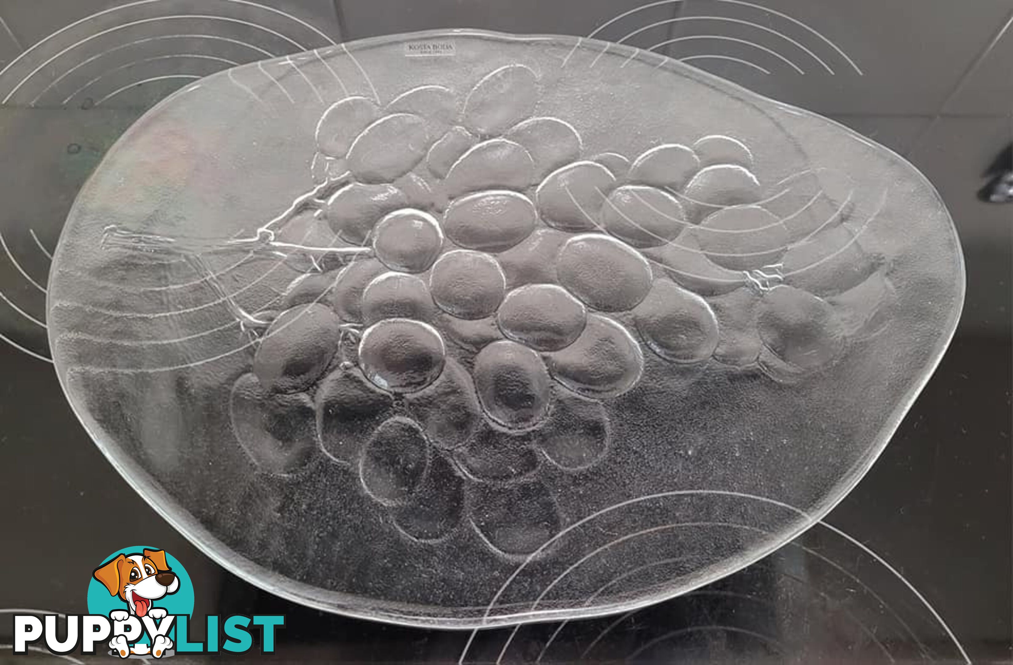 Glass Cheese Plate - brand new - great gift idea