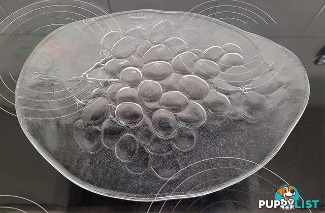 Glass Cheese Plate - brand new - great gift idea
