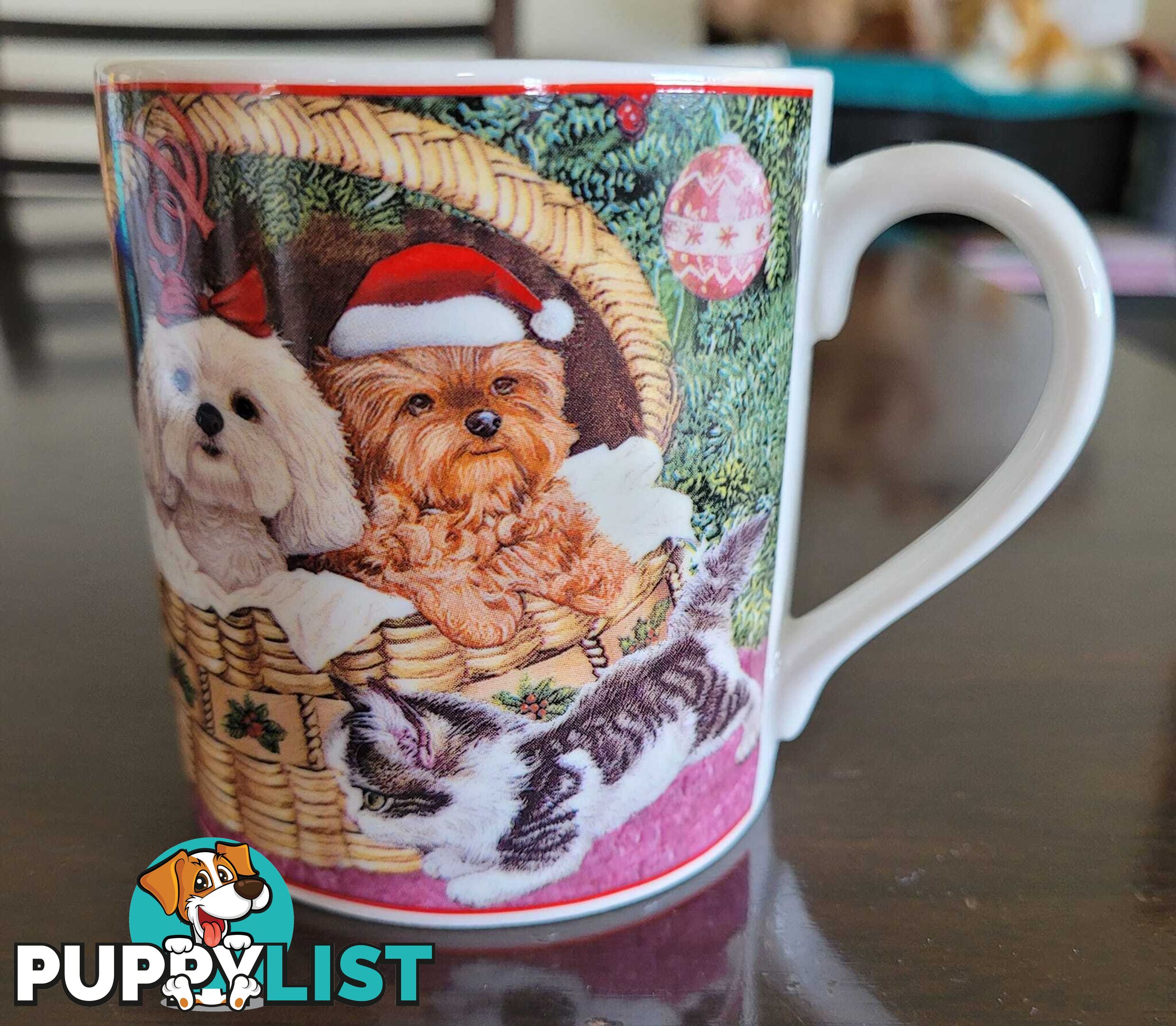 Christmas Cats & Dogs Mug