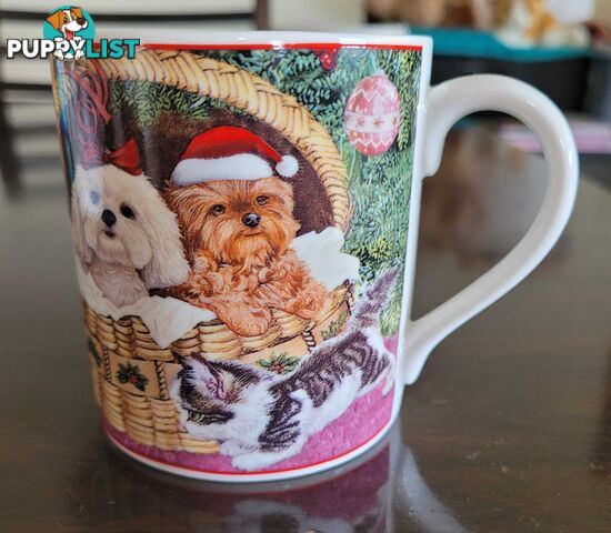 Christmas Cats & Dogs Mug