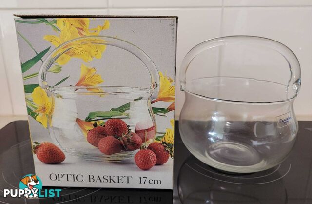 Glass Basket - brand new