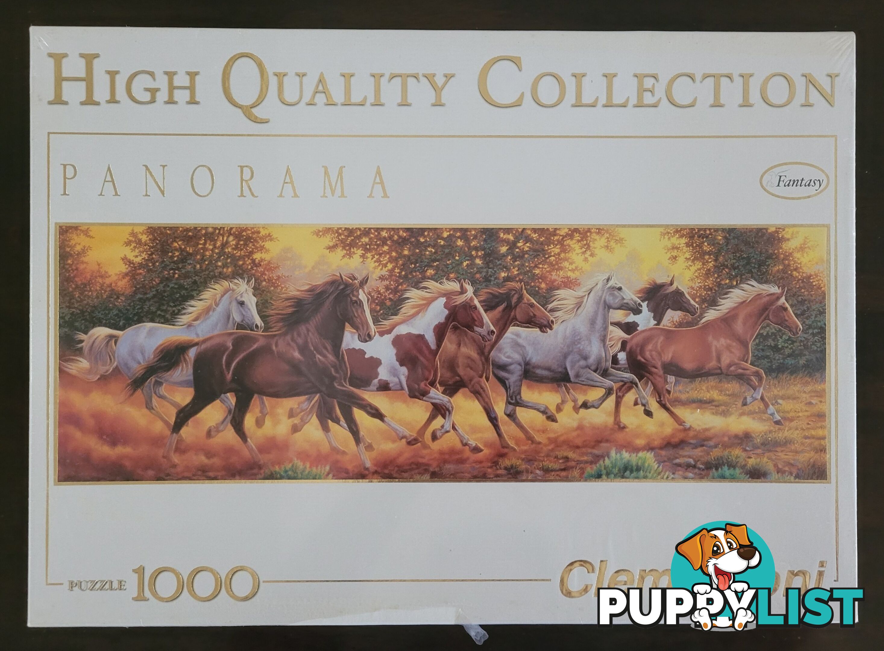 Clementoni Running Horses Panorama 1000 piece jigsaw – brand new