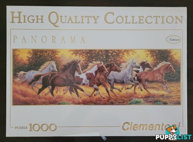 Clementoni Running Horses Panorama 1000 piece jigsaw – brand new