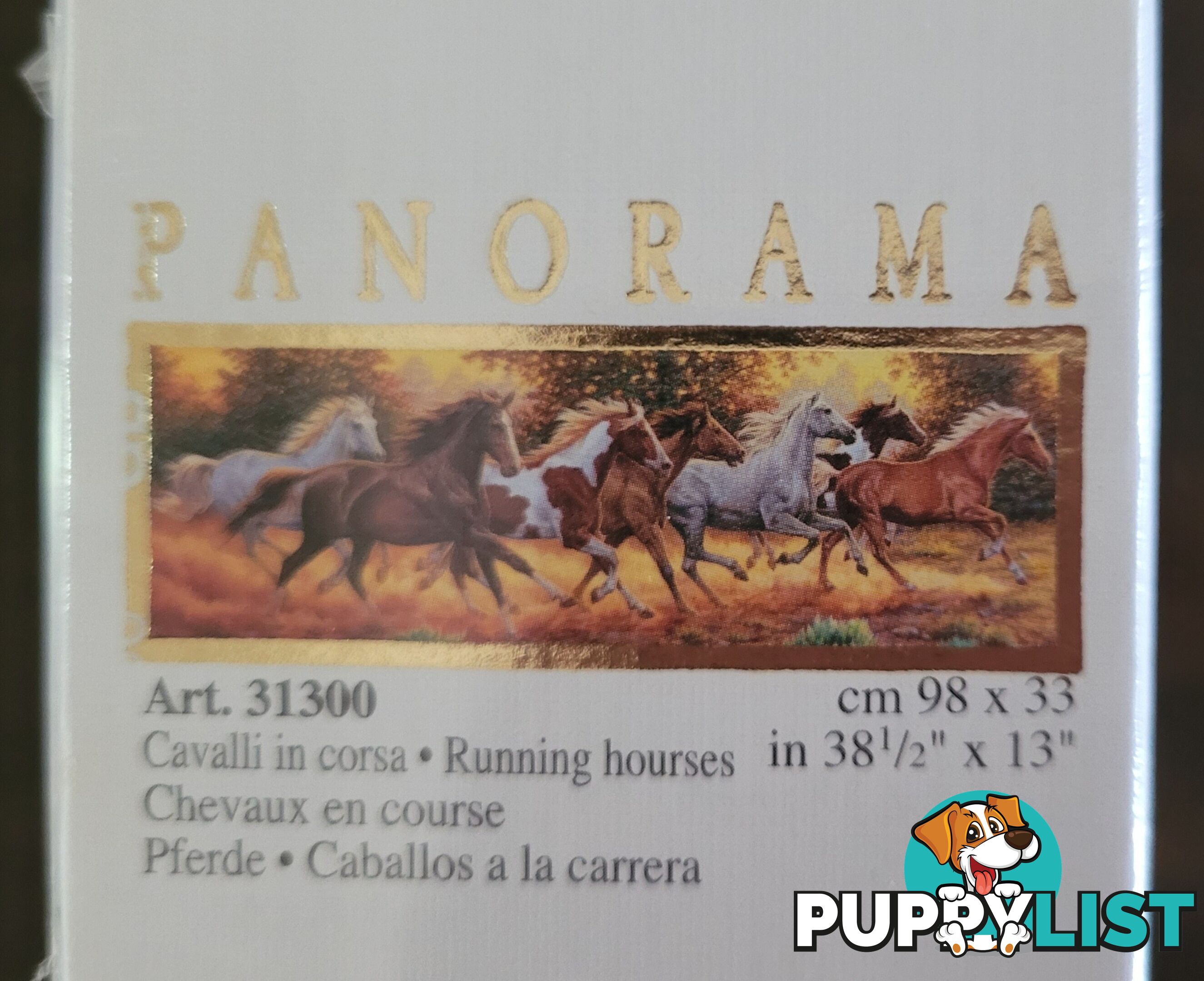 Clementoni Running Horses Panorama 1000 piece jigsaw – brand new