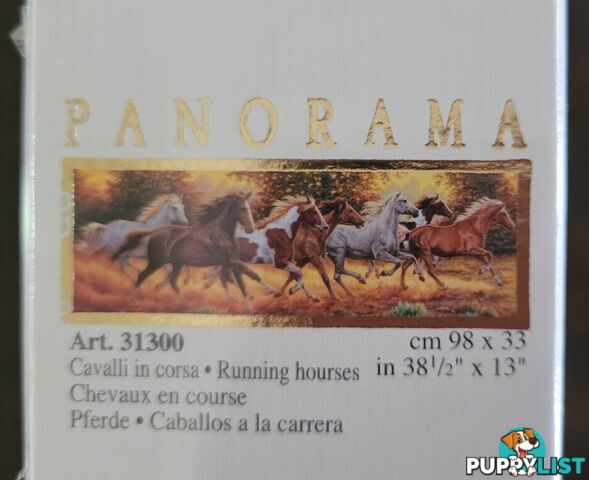 Clementoni Running Horses Panorama 1000 piece jigsaw – brand new