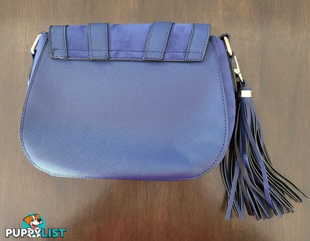 Colette Blue Suede-like Handbag - brand new