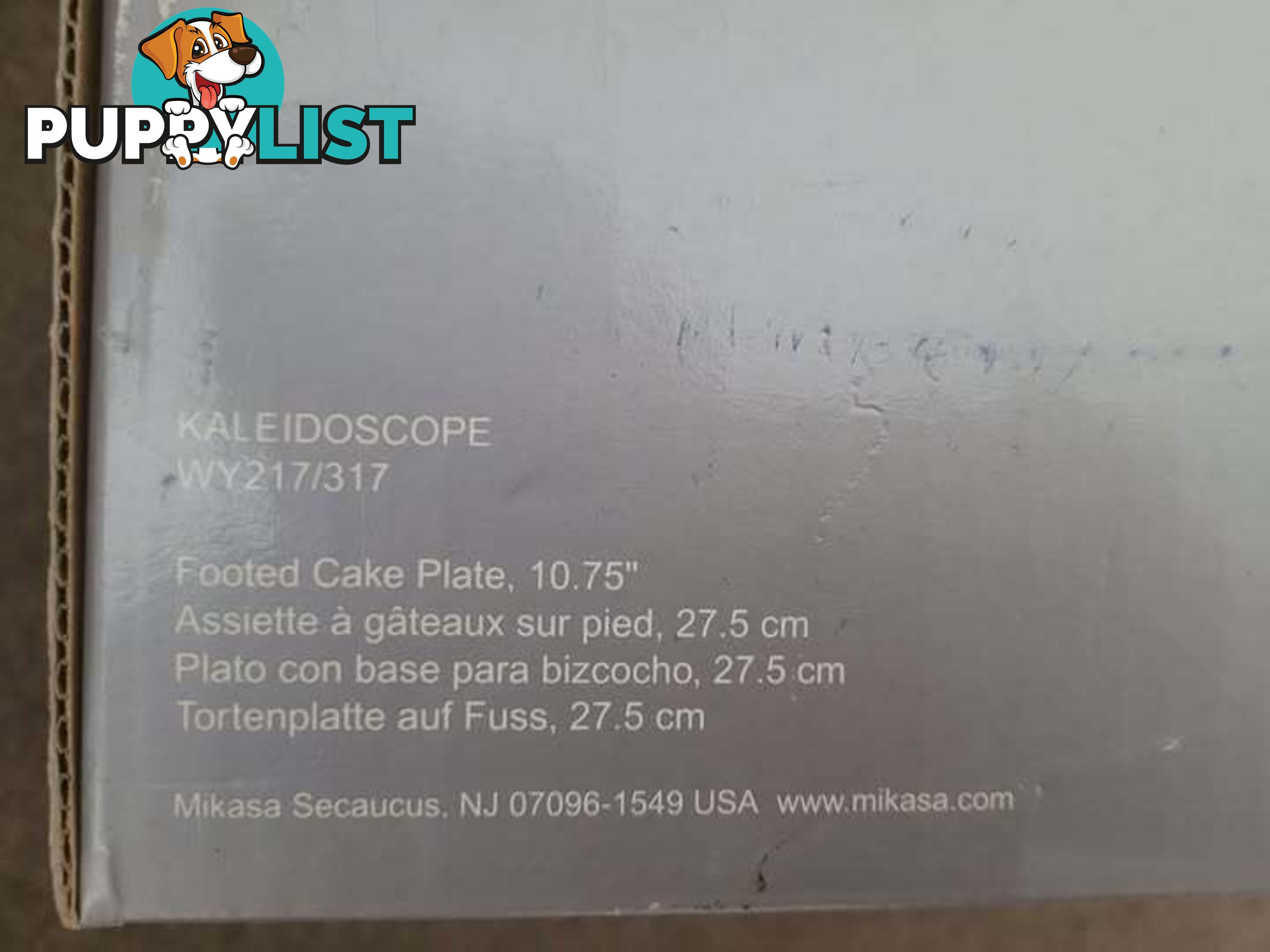 Mikasa Footed Cake Plate - brand new - great gift idea