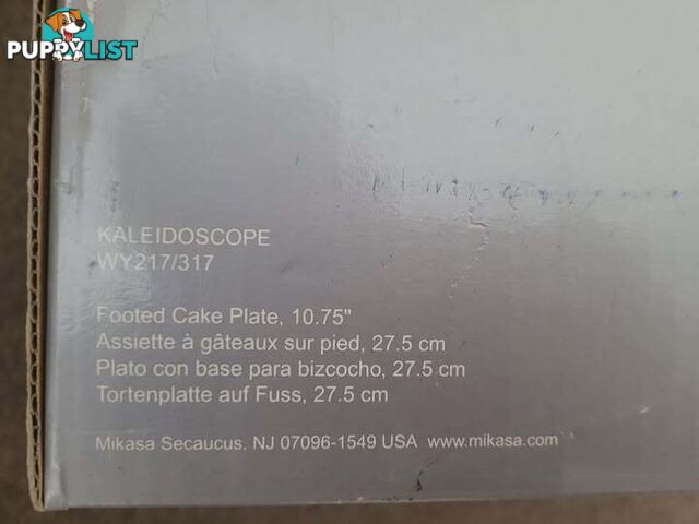 Mikasa Footed Cake Plate - brand new - great gift idea