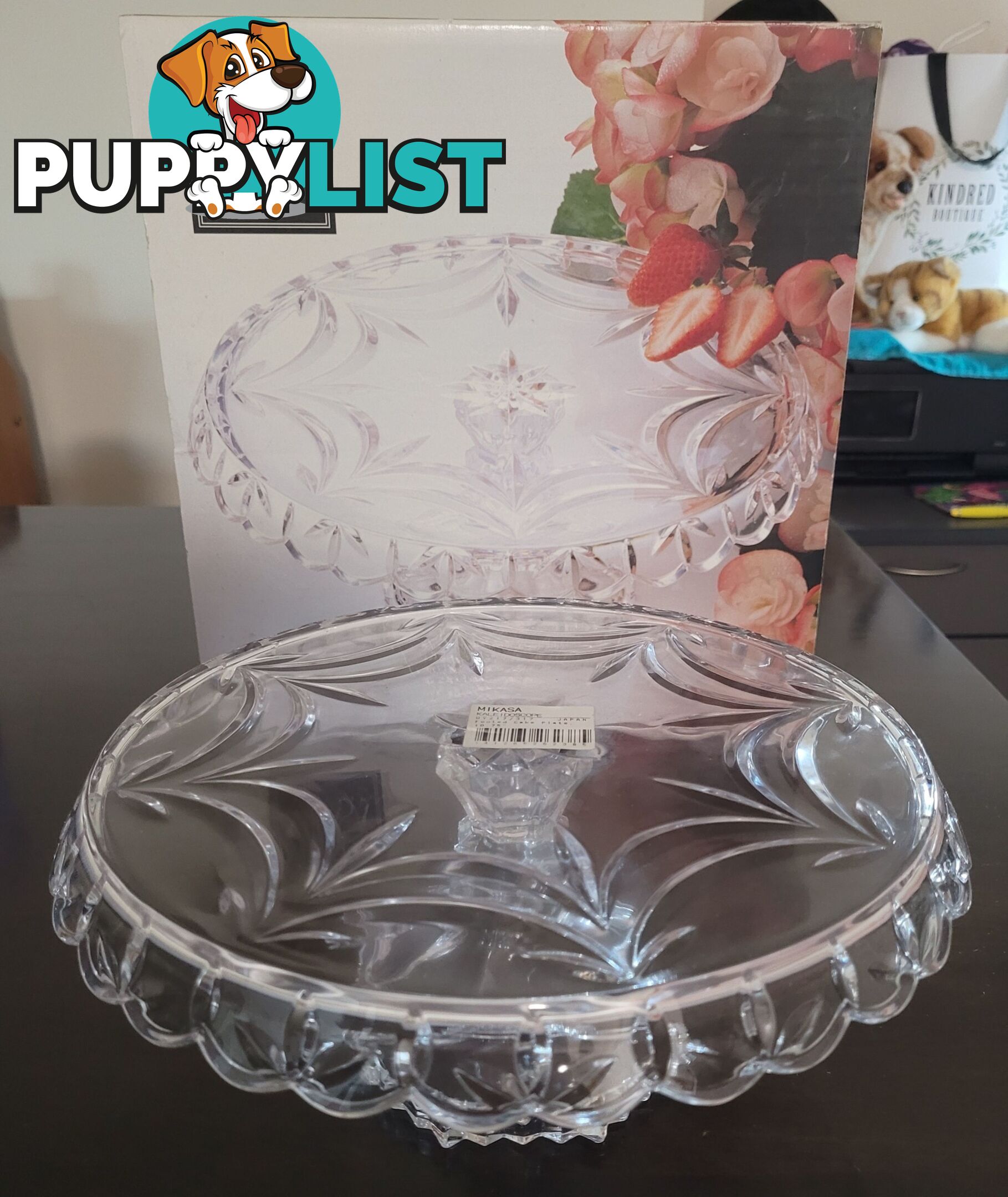 Mikasa Footed Cake Plate - brand new - great gift idea