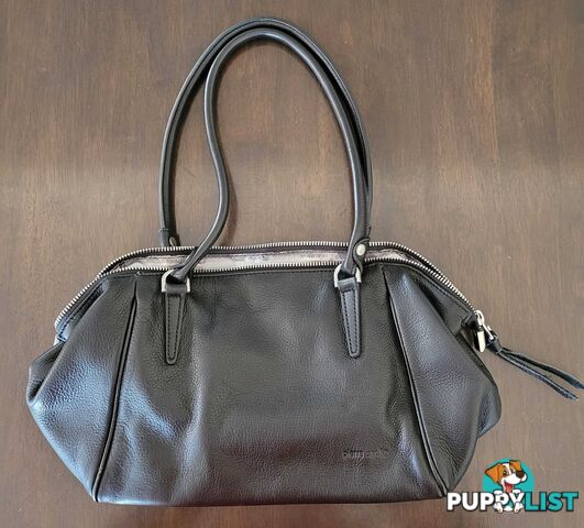 Pierre Cardin Black Leather Handbag - brand new