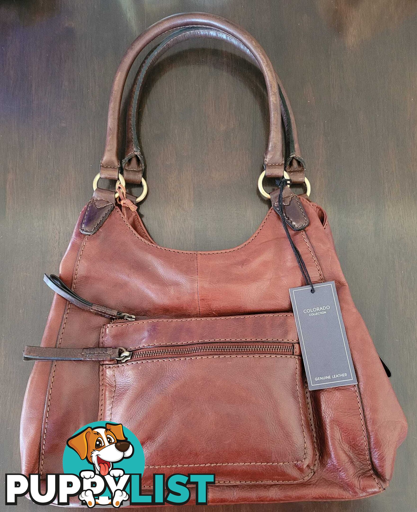 Colorado Leather Handbag - brand new - great gift idea