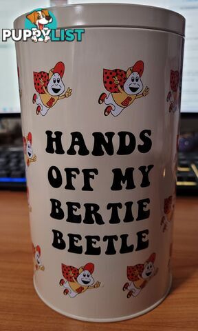 Bertie Beetle Tin - never used - a great gift idea