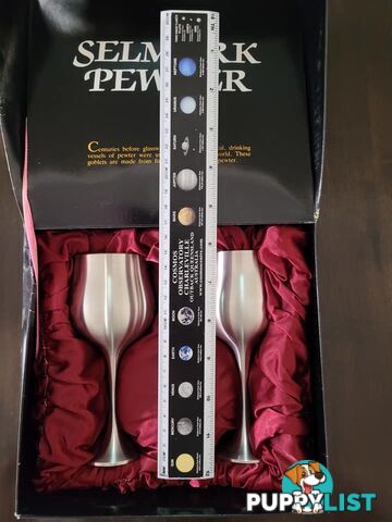 Pewter Goblets - never used - great gift idea