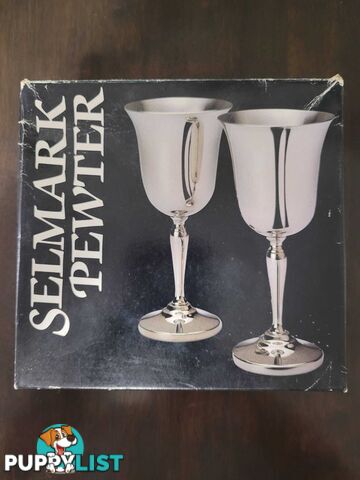 Pewter Goblets - never used - great gift idea