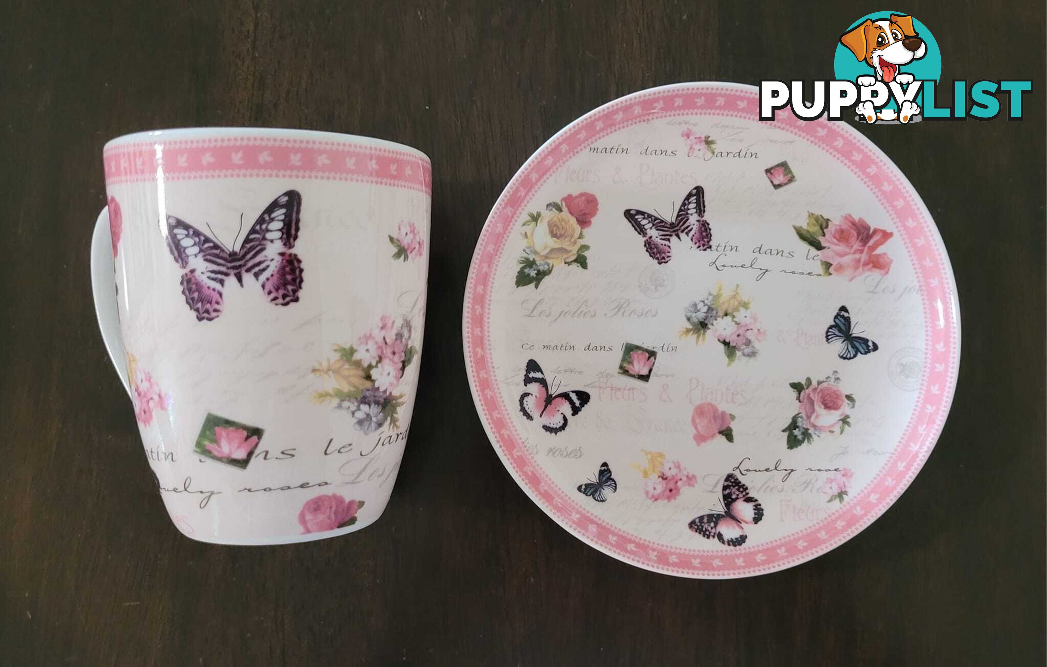 Ashdene mug and plate - brand new