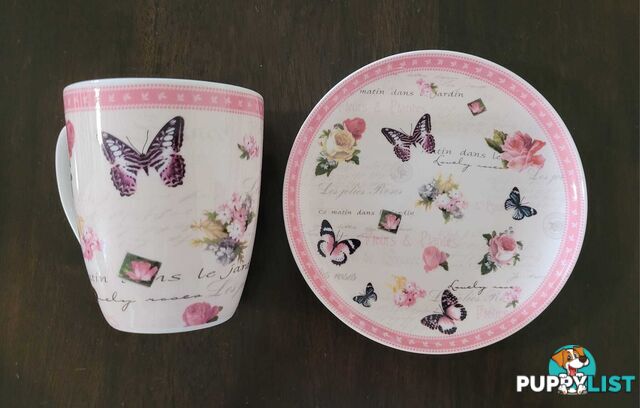Ashdene mug and plate - brand new