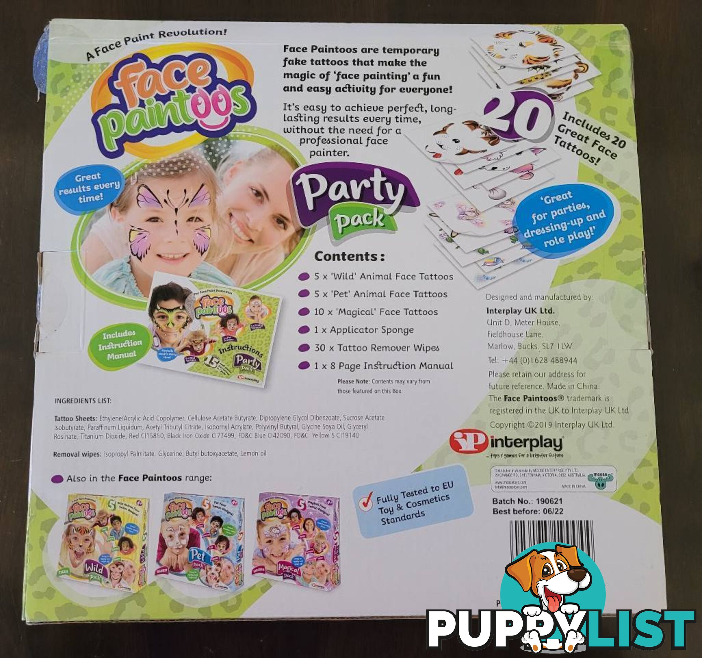 Kids Face Painting Set - Brand new