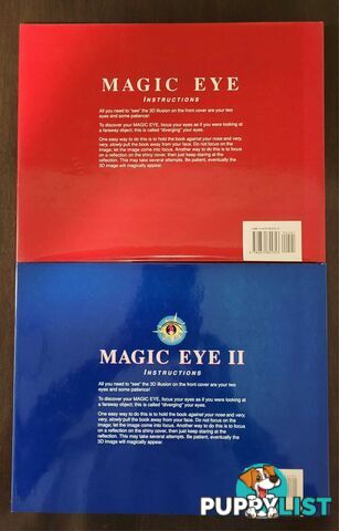 Magic Eye Books 1 and 2 - like new - great holiday fun